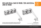 ekwb EK-AIO Elite Aurum 360 D-RGB Manual De Instalación