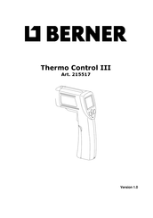 Berner 215517 Manual De Instrucciones