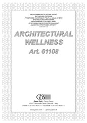 Gessi ARCHITECTURAL WELLNESS 61107 Manual Del Usuario