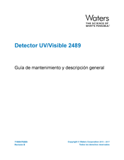 Waters UV/Vis 2489 Guía De Mantenimiento Y Descripción General