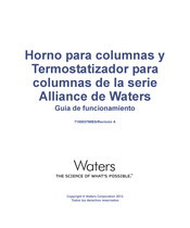 Waters Alliance Serie Guia De Funcionamiento