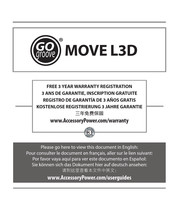 Accessory Power GOgroove MOVE L3D Guia De Inicio Rapido