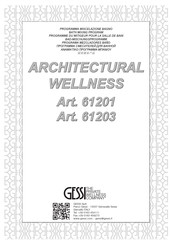 Gessi ARCHITECTURAL WELLNESS 61201 Manual Del Usuario