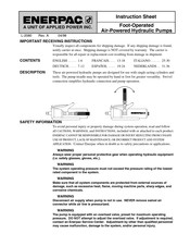 Enerpac PA-133 Manual De Instrucciones