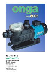 STA-RITE Onga 810-1 Instrucciones De Montaje Y Funcionamento