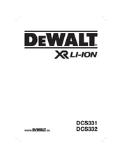 DeWalt XR DCS331 Traducido De Las Instrucciones Originales