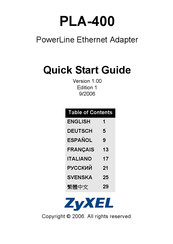 Zyxel PLA-400 Guia De Inicio Rapido