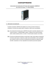 Conceptronic CMED3PLUS Guía De Actualización Del Firmware