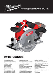 Milwaukee M18 CCS55 Manual Original