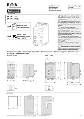 Eaton Moeller RA-SP Serie Instrucciones De Montaje