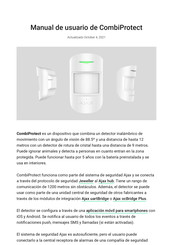 AJAX Systems CombiProtect Manual Del Usuario