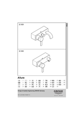 Grohe Allure 32 826 Manual Del Usuario