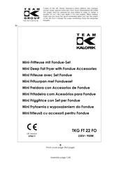 Team kalorik TKG FT 22 FO Manual De Instrucciones