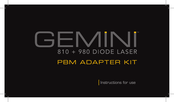 Gemini 810 + 980 Diode Laser Manual De Instrucciones