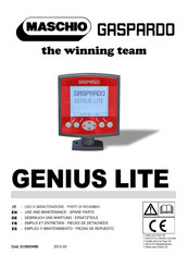 Maschio GENIUS LITE Empleo Y Mantenimiento - Piezas De Repuesto