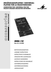 Monacor DNU-10 Instrucciones Del Ensamblaje