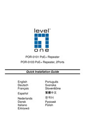 LevelOne POR-0101 Guía De Instalación Rápida