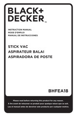 Black And Decker BHFEA18 Manual De Instrucciones