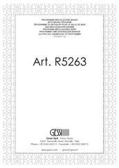 Gessi R5263 Manual De Instrucciones