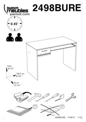 Parisot Meubles 2498BURE Manual De Instrucciones