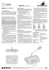 Monacor ECM-450 Manual De Instrucciones