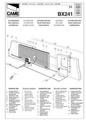 CAME BX241 Manual De Instalación