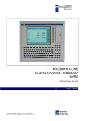 Mannesmann Rexroth MTC200/MT-CNC Instrucciones De Uso