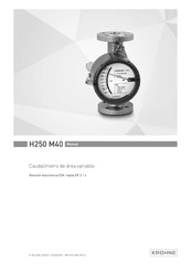 KROHNE H250 M40 Manual De Instrucciones