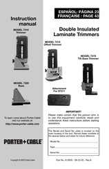 Porter Cable 7310 Manual Del Usuario