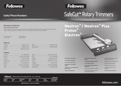 Fellowes SafeCut Proton Manual Del Usuario