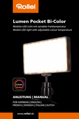 Rollei Lumen Pocket Bi-Color Manual Del Usuario