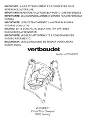 VERTBAUDET 70334 0022 Manual Del Usuario