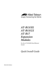 Allied Telesyn AT-B15/SX Guía De Instalación Rápida