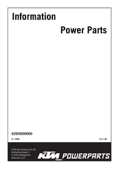 Ktm Power Parts 62505099000 Manual De Instrucciones