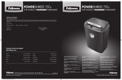 Fellowes POWERSHRED 75Cs Manual Del Usuario