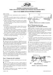 Hunter 25866 Instrucciones De Instalación