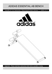 Adidas ADBE/10331 Instrucciones De Montaje Y De Usuario