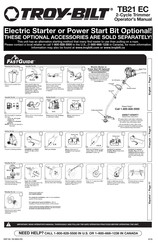 Troy-Bilt TB21 EC Manual Del Operador