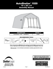 ShelterLogic AutoShelter RoundTop 1020 Instrucciones De Montaje