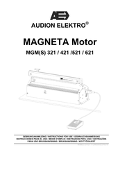 Audion Elektro MAGNETA Motor MGM 621 Manual De Instrucciones