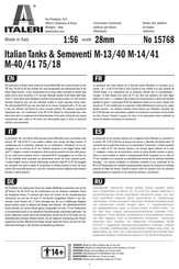 Italeri M-13/40 Manual Del Usuario