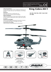 Jamara GERMANY King Cobra AH-1 Instrucciones De Montaje