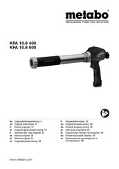 Metabo KPA 10.8 600 Manual Original