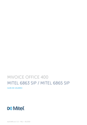 Mitel 6863 SIP Guía De Usuario