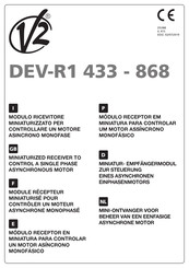 V2 DEV-R1 433 Manual De Instrucciones