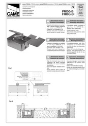 Came FROG Serie Manual De Instrucciones