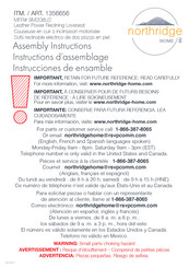 northridge 9M208U2 Instrucciones De Ensamble