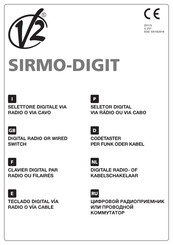 V2 SIRMO-DIGIT Manual De Instrucciones