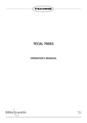 Techne TECAL 700 Manual Del Operador