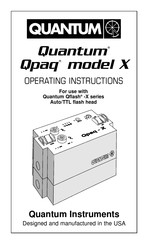 Quantum Qpaq X Instrucciones De Operación